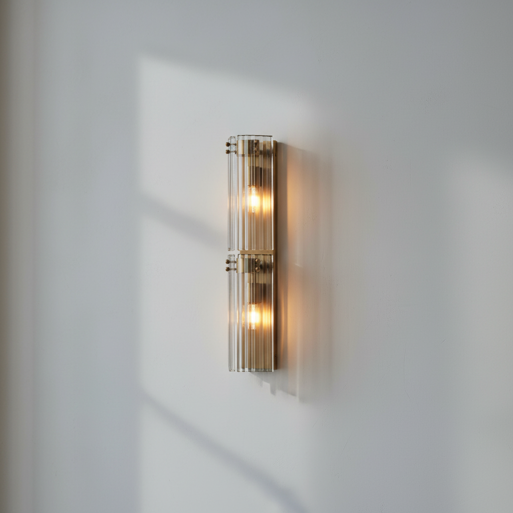 Luster Gaze Radiant Reeded Wall Sconce - Background Shot