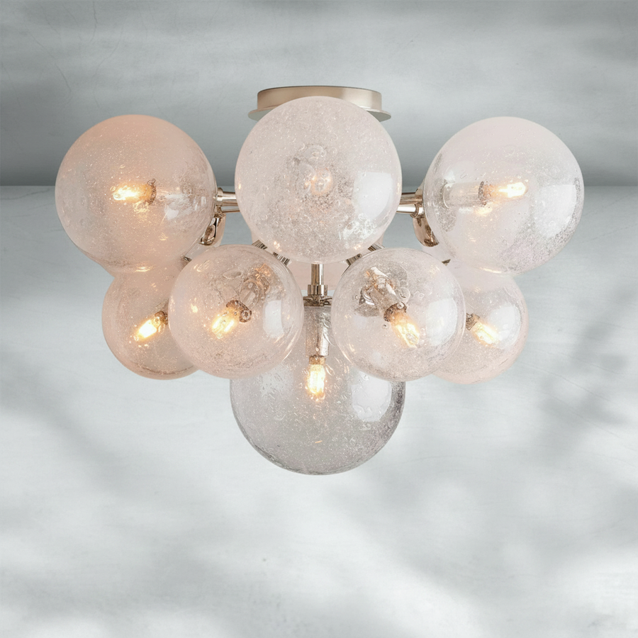 Luster Gaze Artisan Radiance Flushmount - Background Shot