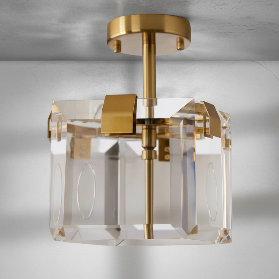 Luster Gaze Radiant Prism 4-Light Flushmount - Background Shot