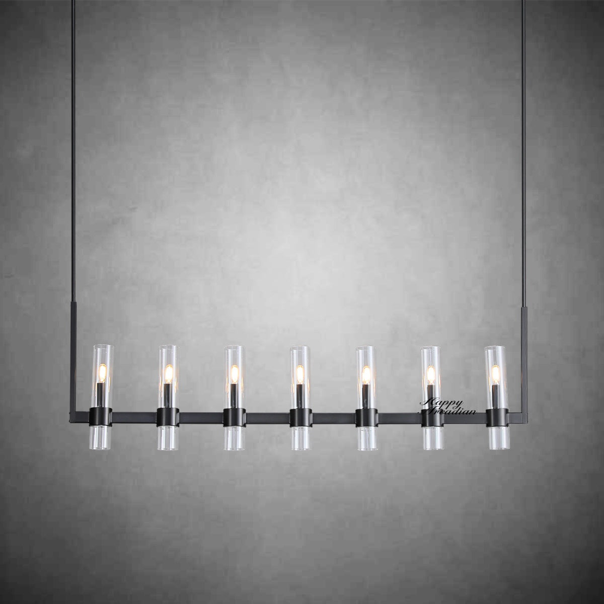 HA Rebecca Linear Chandelier Modern 60", 7-Light