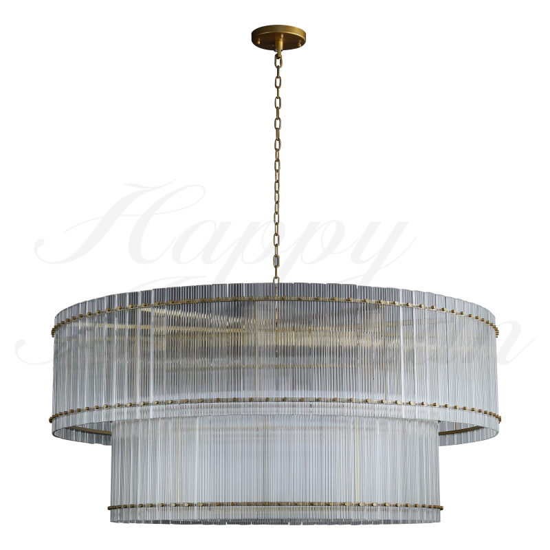 HA Damian Two-Tier Round Chandelier 60"