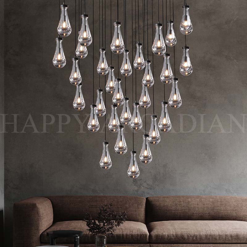 HA Raindrop Round Chandelier 60″, 31-Lights