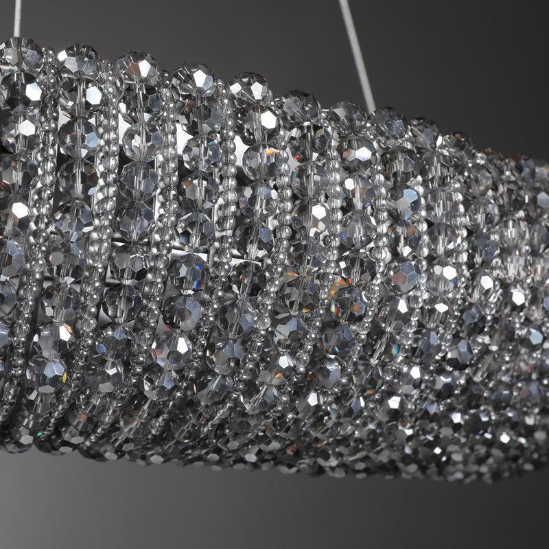 Amber Halo Ring Modern Crystal Chandelier