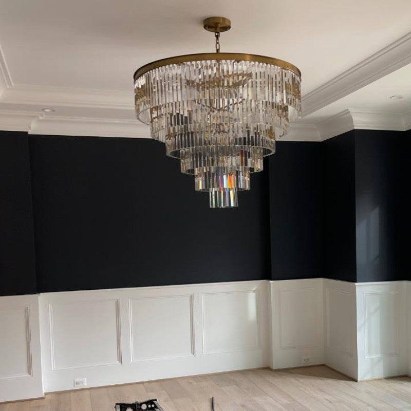 JC French Classicm Series K9 Crystal Round / Linear Chandelier
