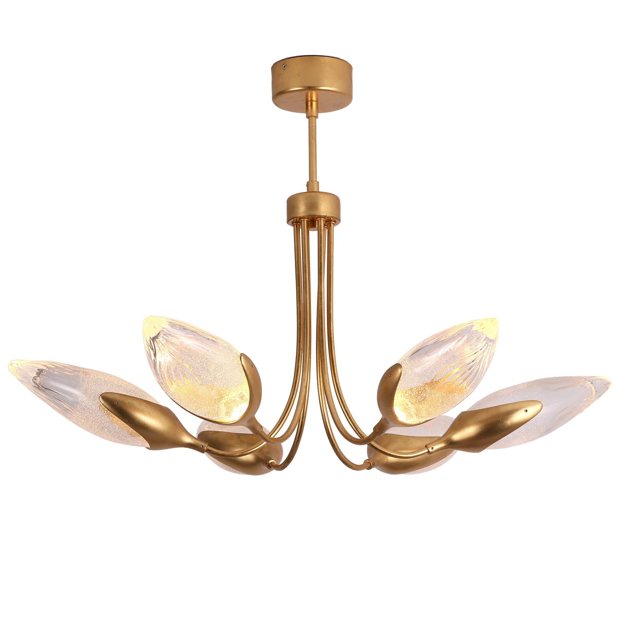 Olive Modern Brass Pendant Lamp