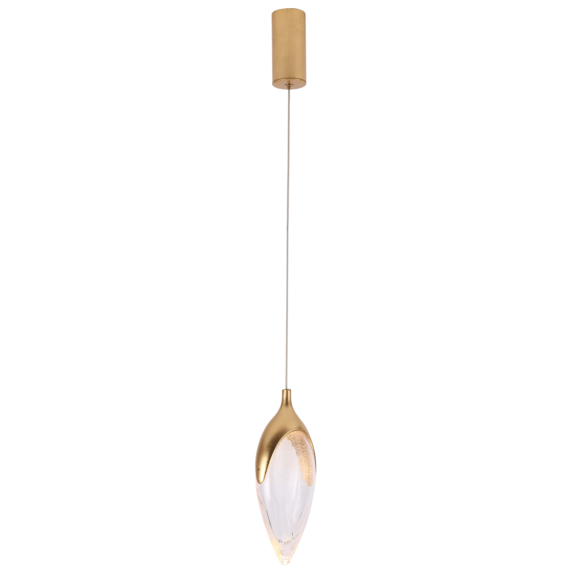 Olive Modern Brass Pendant Lamp