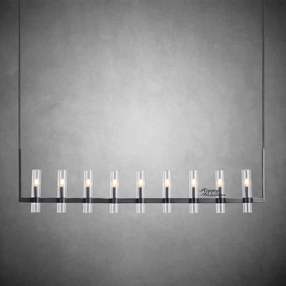 HA Rebecca Linear Chandelier Modern 71", 9-Light