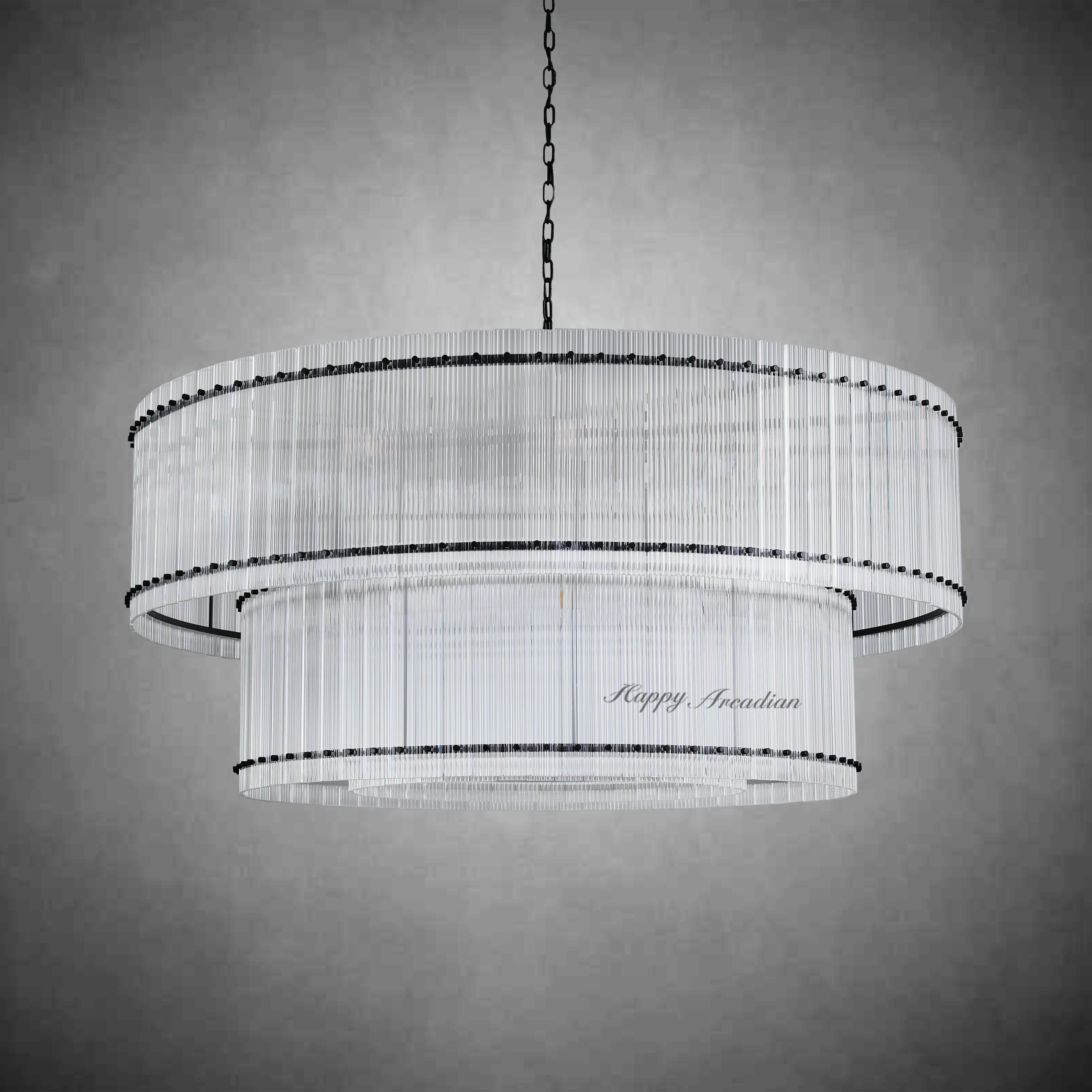 HA Damian TWO-TIER Round Chandelier 48″