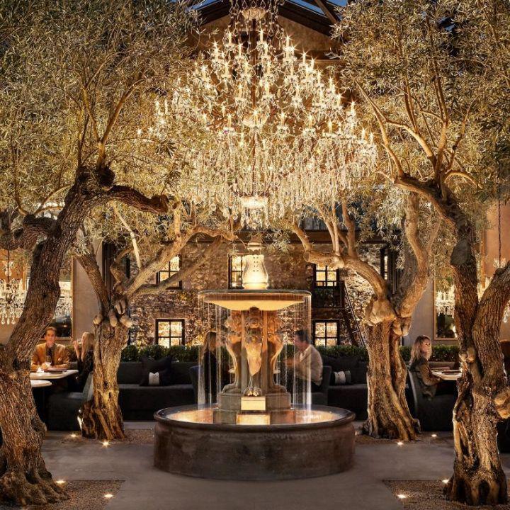 HA Rococo Iron & Crystal Round Chandelier 101"