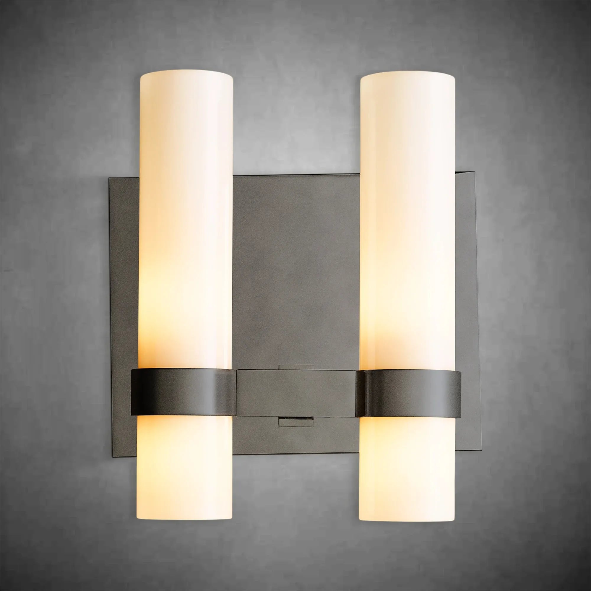 HA Rebecca Milk Glass Double Sconce