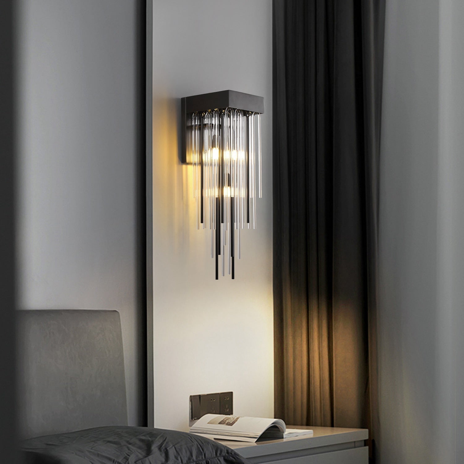 Siren Glass Brass Wall Sconce,Wall Lamps