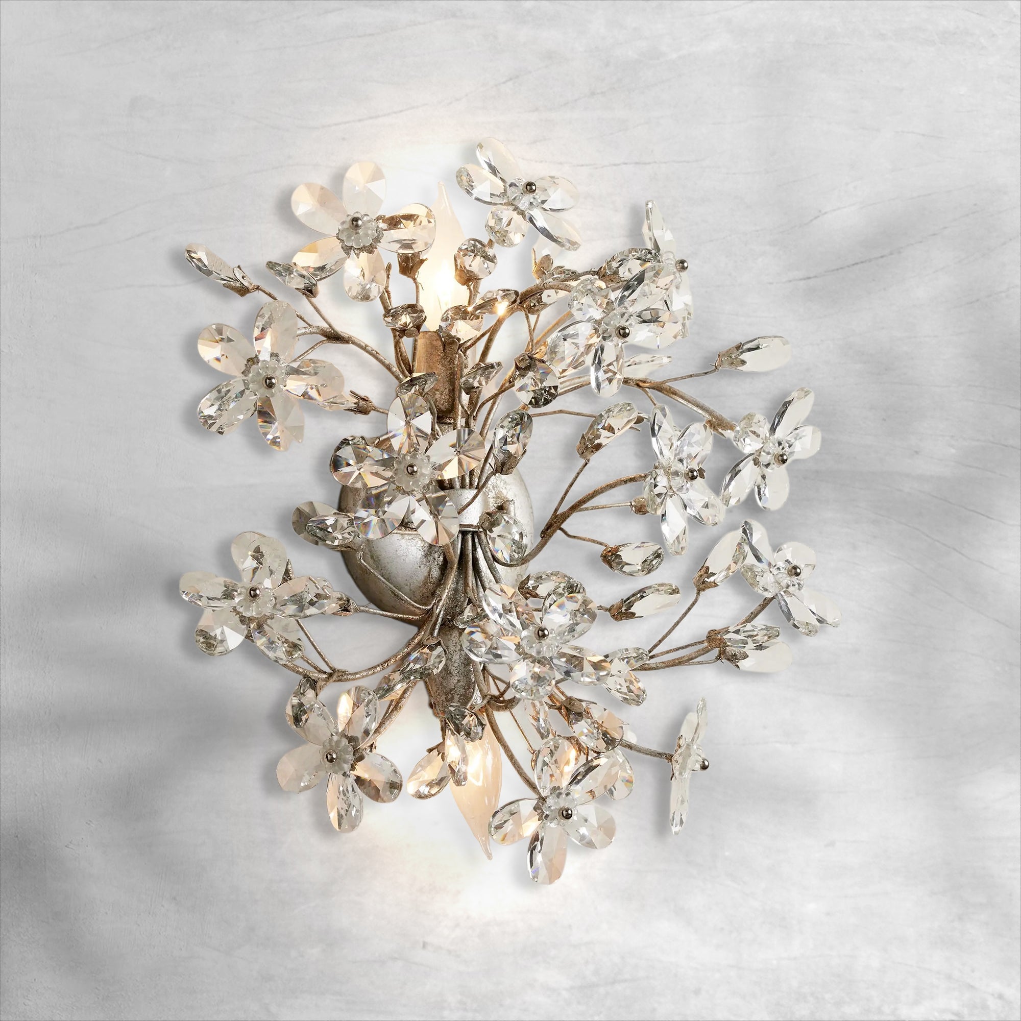 Luster Gaze Veridian Bloom 2-Light Wall Sconce - Background Shot