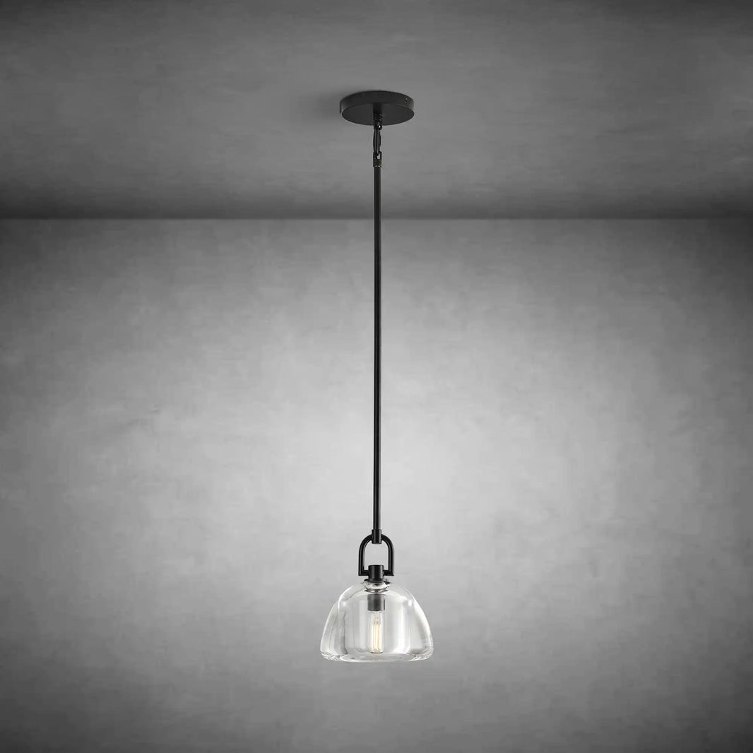 7" Glass Modern Pendant Light