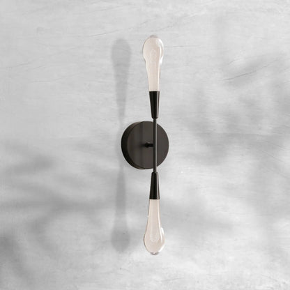 Elegant Sorenza Double Sconce with LED and Brass Finish