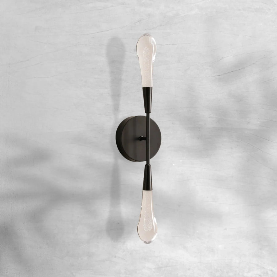 Elegant Sorenza Double Sconce with LED and Brass Finish