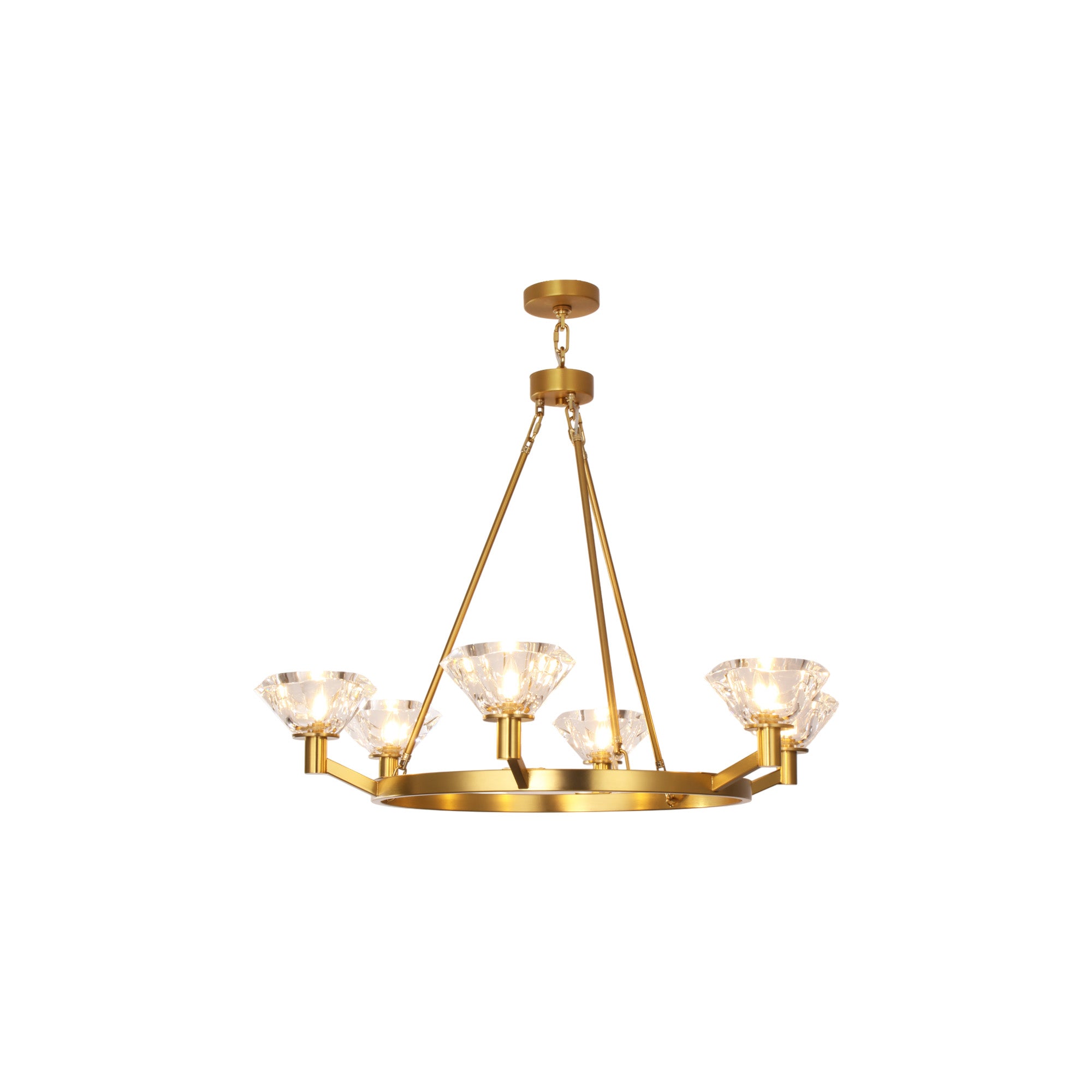 K9 Crystal Cup Chandelier