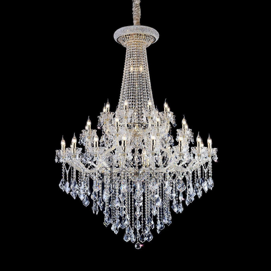 Luster Gaze Grand Empire K9 Crystal Chandelier - American ballroom or formal entertaining space