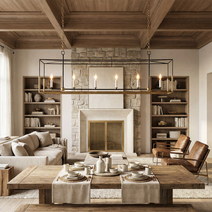 Hurstan 6-Light Linear Chandelier