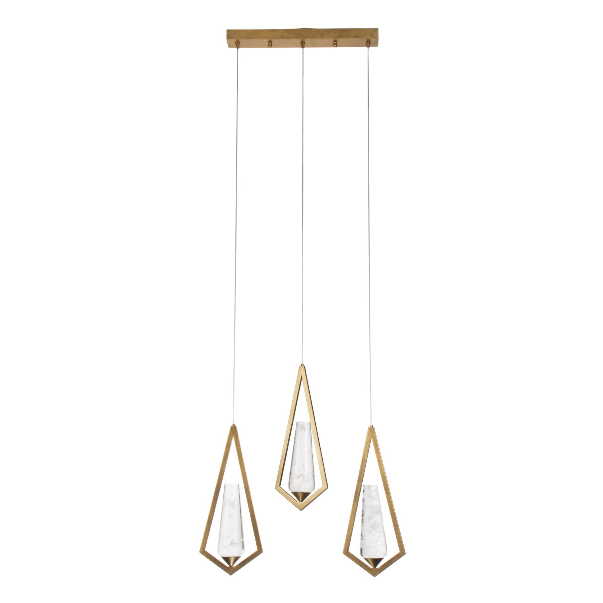 Geometric Crystal Drop Chandelier