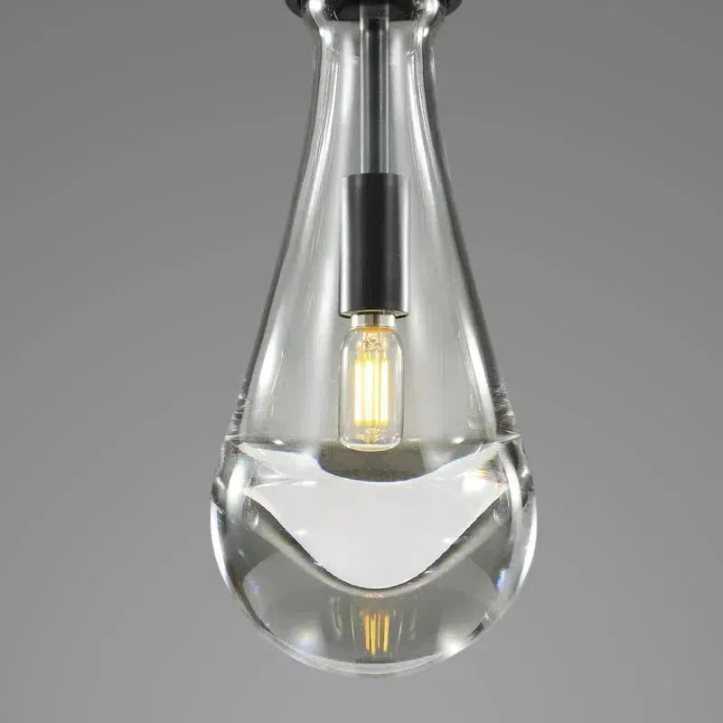Soltaire Raindrop Round Chandelier 2-Light 5"