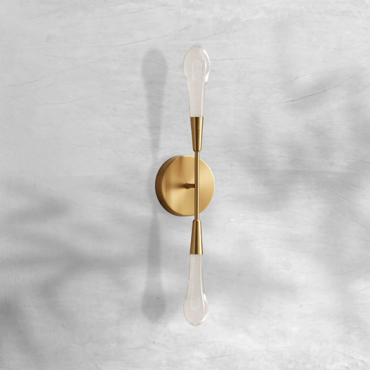 Elegant Sorenza Double Sconce with LED and Brass Finish