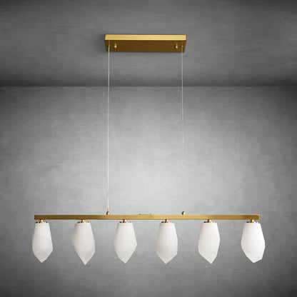 Diamond Alabaster Chandelier L39"
