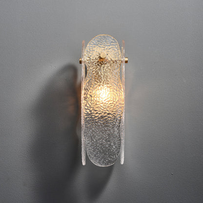 Ice Sculpture Glass Wall Sconce