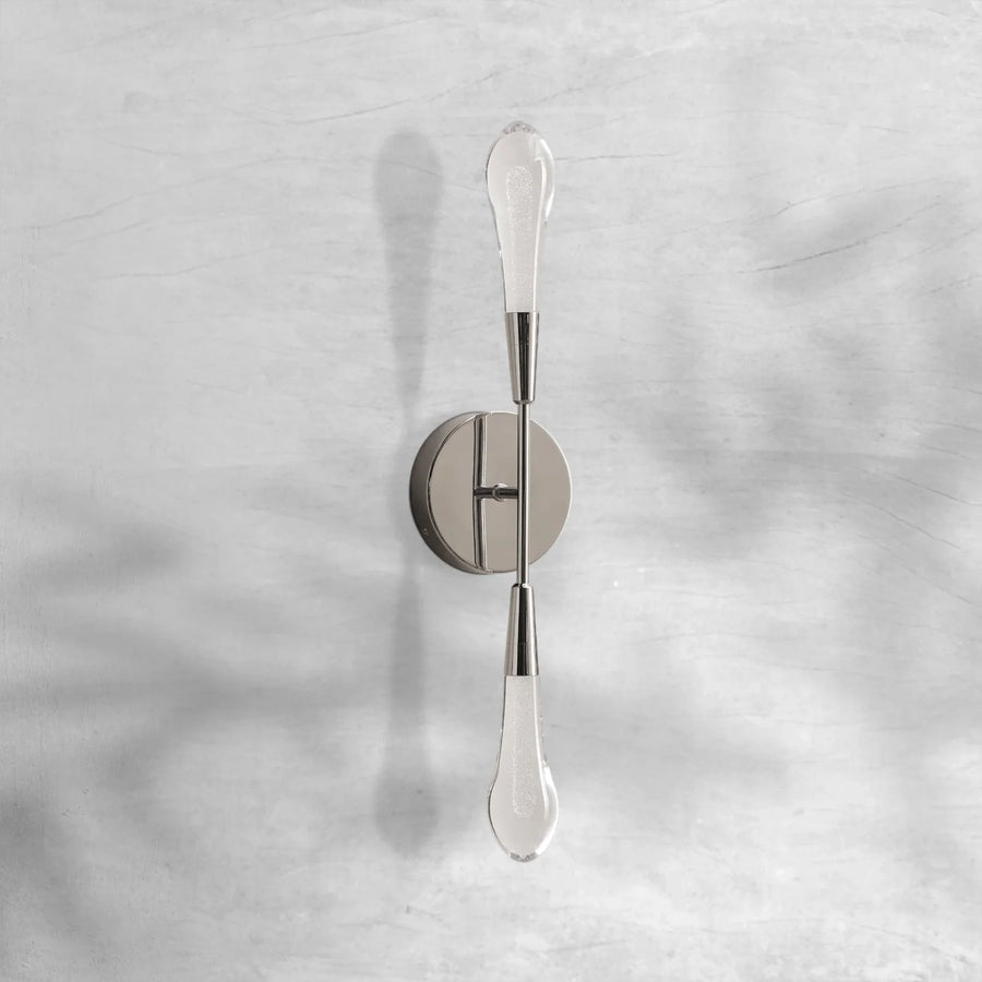 Elegant Sorenza Double Sconce with LED and Brass Finish
