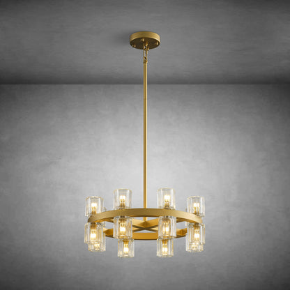 Black Wagon Wheel Chandelier