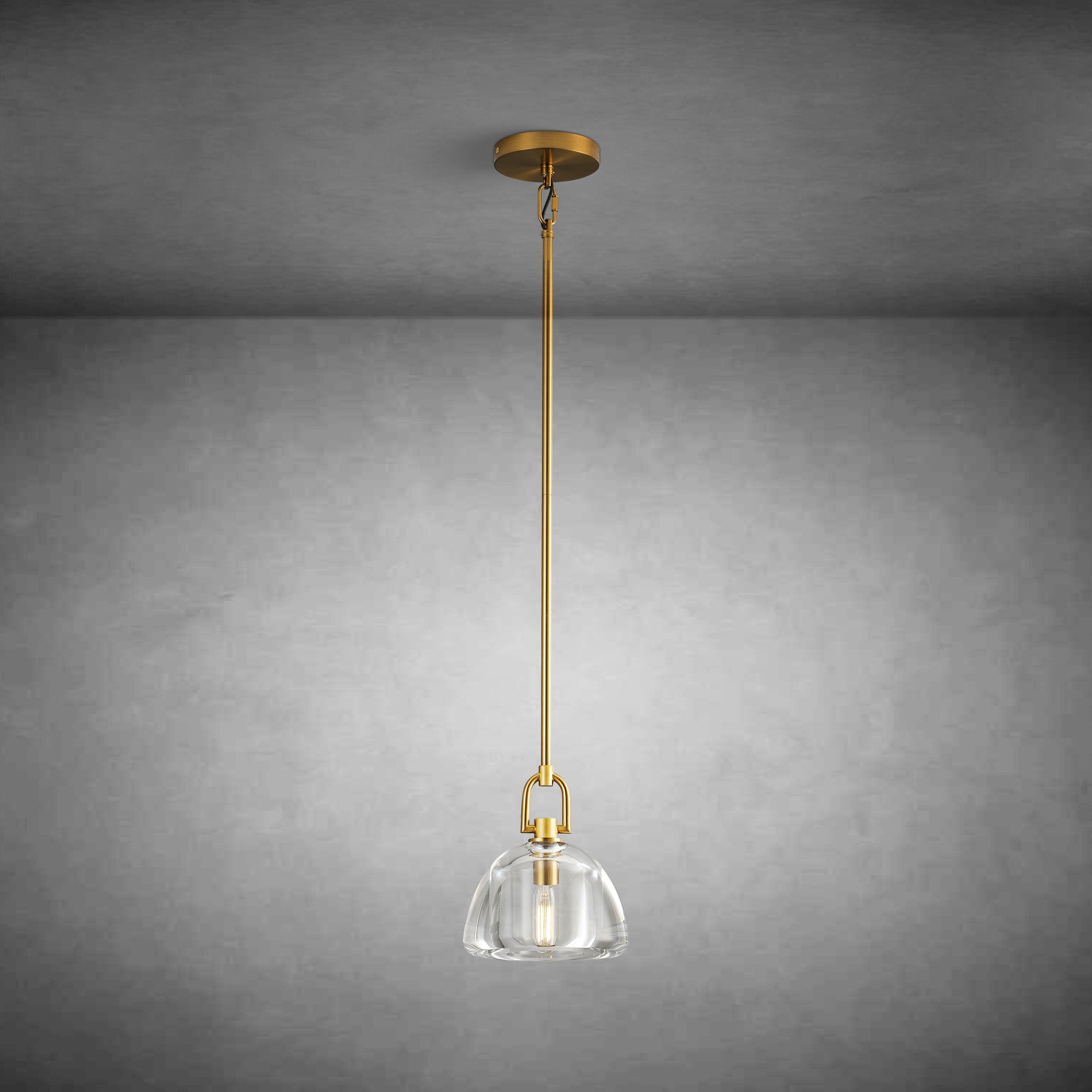7" Glass Modern Pendant Light