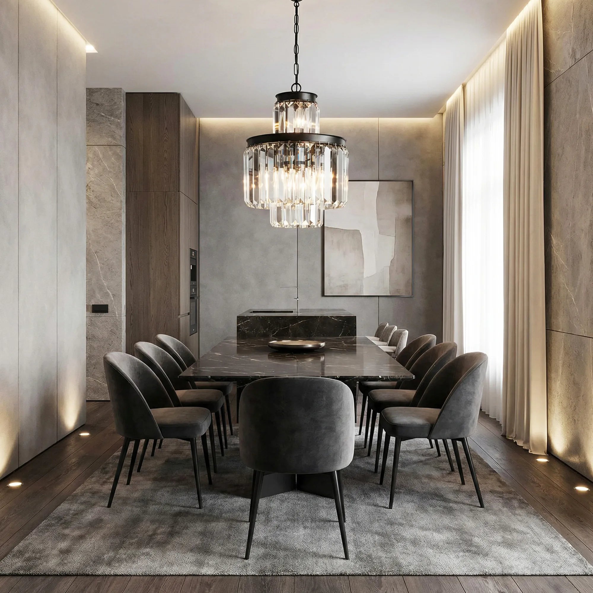 Leyland Tiered Round Chandelier Lighting