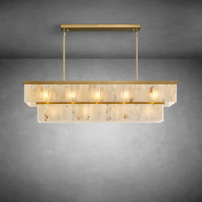 Rectangle Alabaster Chandelier
