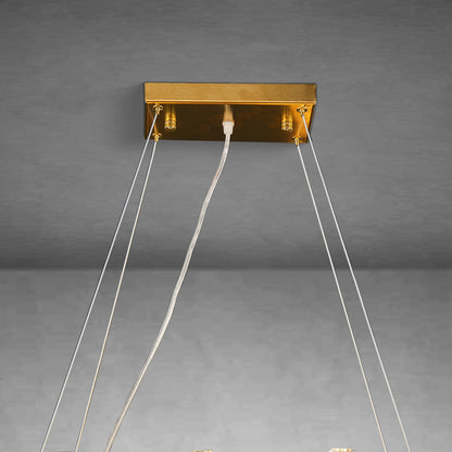 Modern Rectangular Crystal Chandeliers