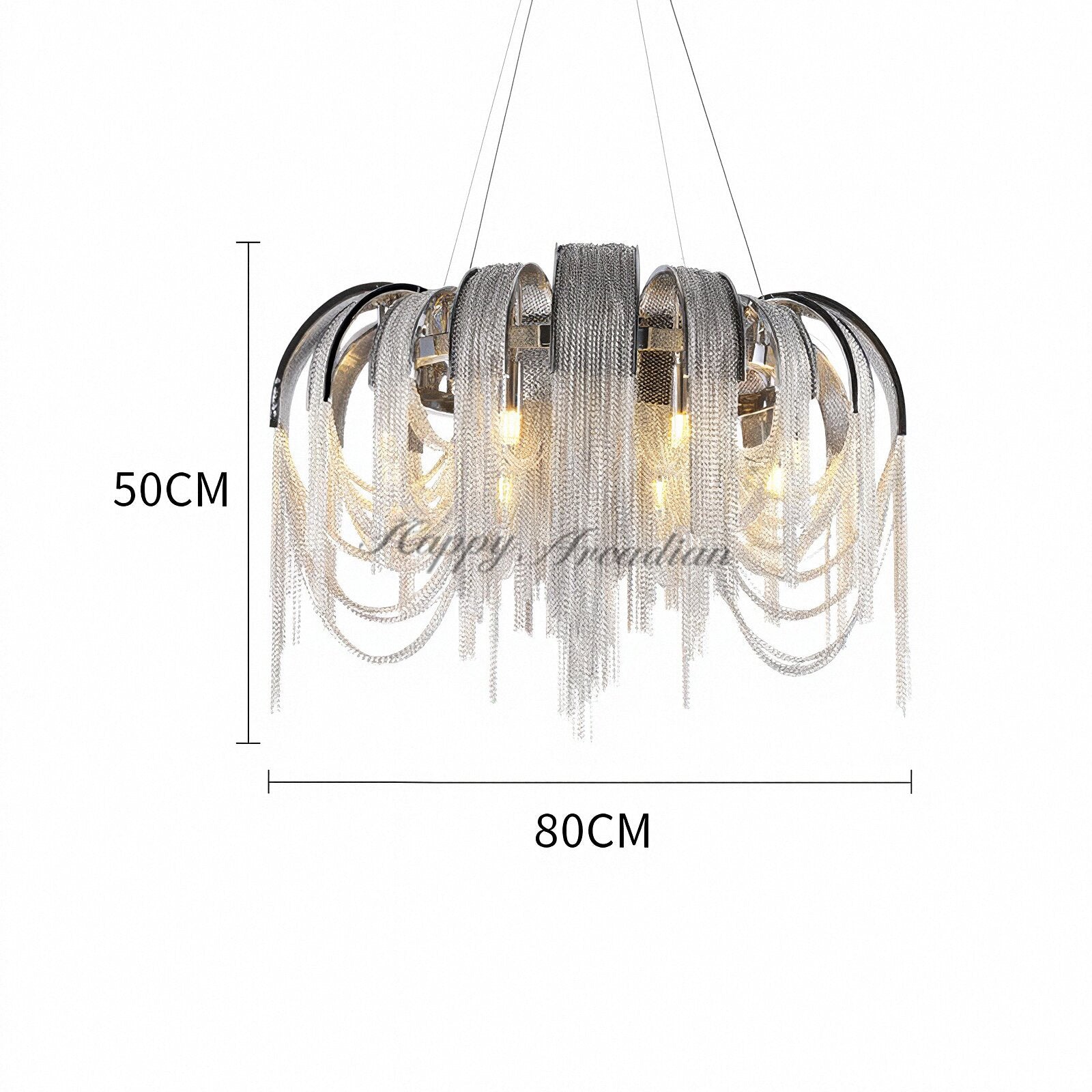 HA Alisa Luxury Round Decor Chandelier