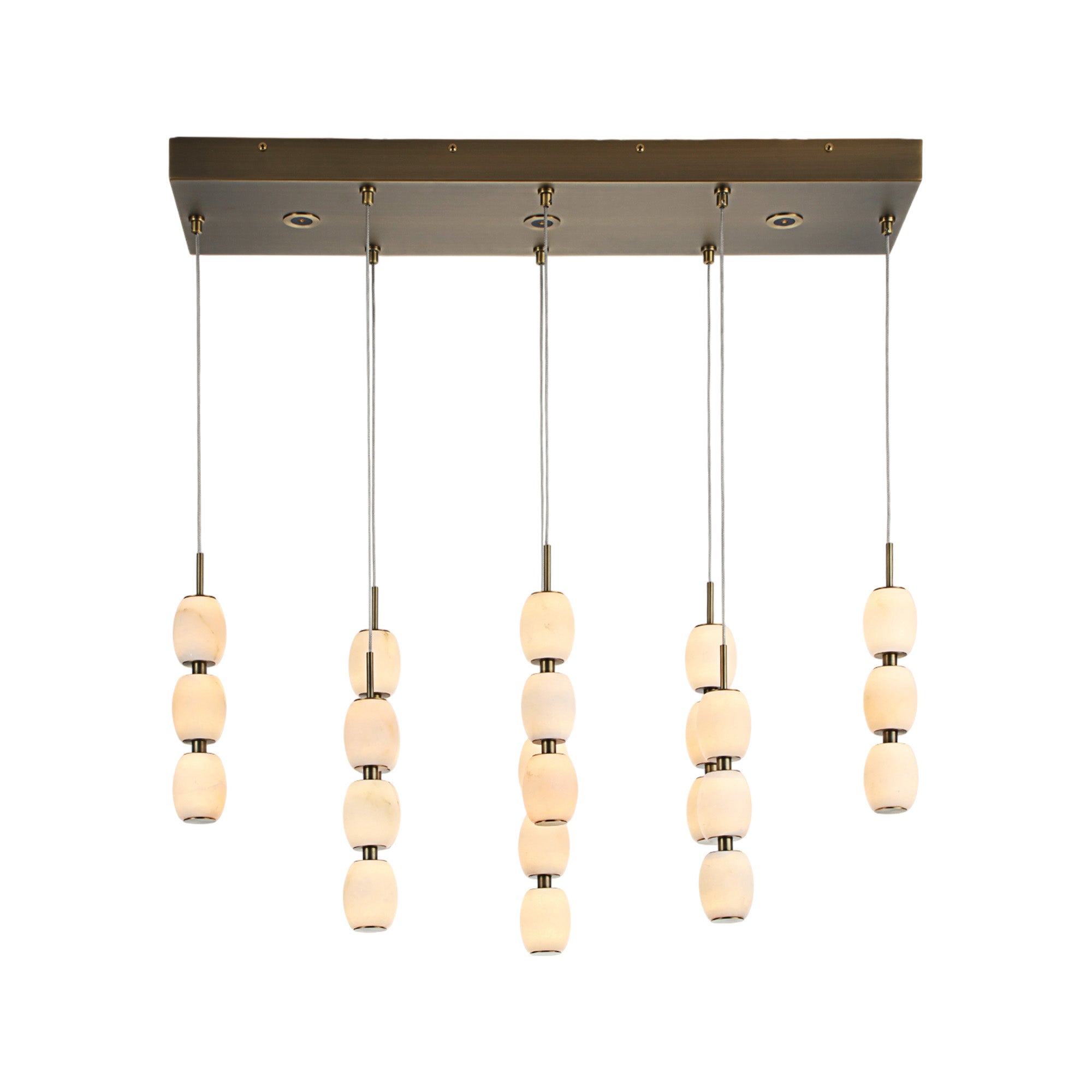 Alabaster Bead LED Pendant Light