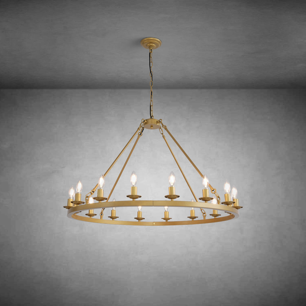 Modern wheel-shaped Chandelier