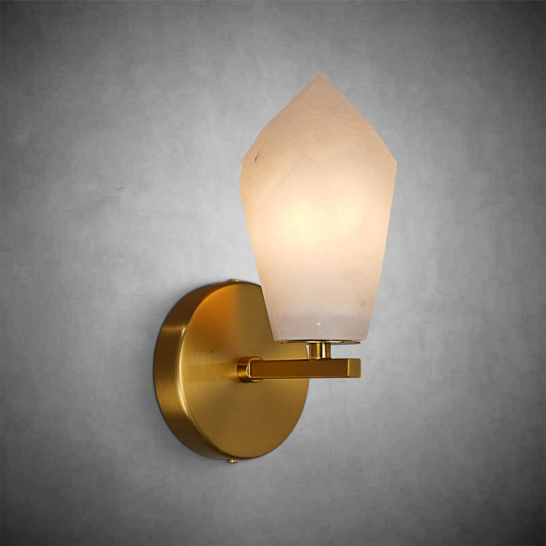 Diamond Alabaster Wall Sconce