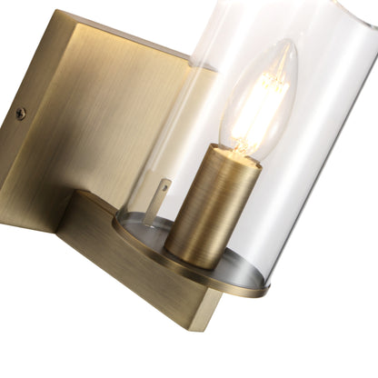 Modern Metal & Glass Wall Sconc