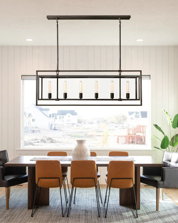 Verao Glass Rectangular Chandelier