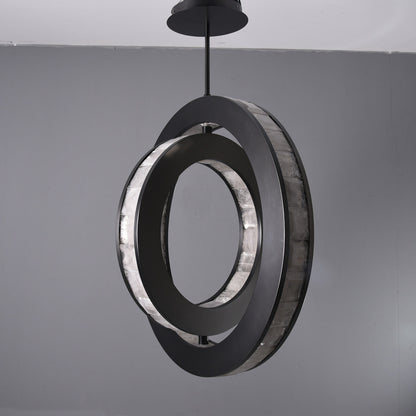 Rosario Bronze Luxury Rock Crystal Pendant Lighting