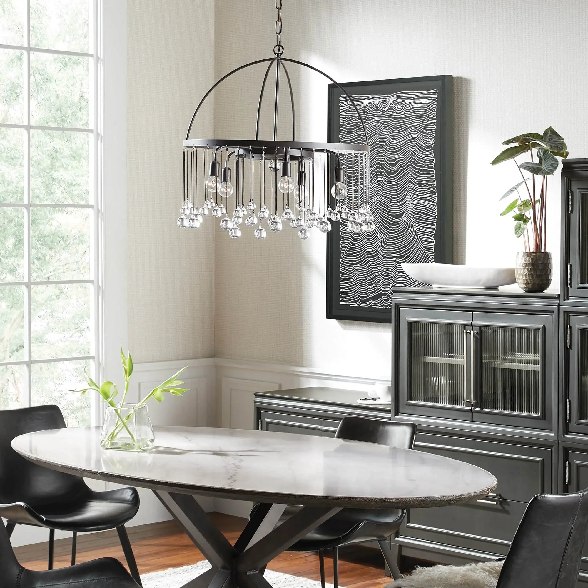 Modern Aubrey Round Chandelier