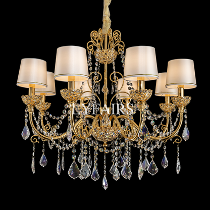 Baroque Revival  Crystal Chandelier with Jewelry-Level Craft and Crystals