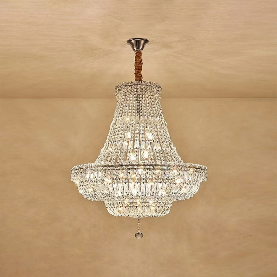 Extra Large Multi-layer Modern Light Luxury Crystal Chandelier for Living / Dining Room / Villa