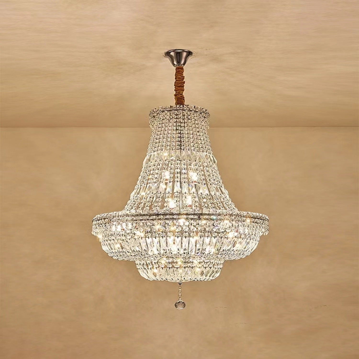 Extra Large Multi-layer Modern Light Luxury Crystal Chandelier for Living / Dining Room / Villa
