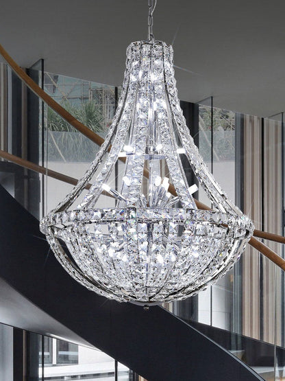 Extra Large Luxury and Elegant Crystal Chandelier for Living Room/Staircase/Foyer/Villa/Duplex Hall