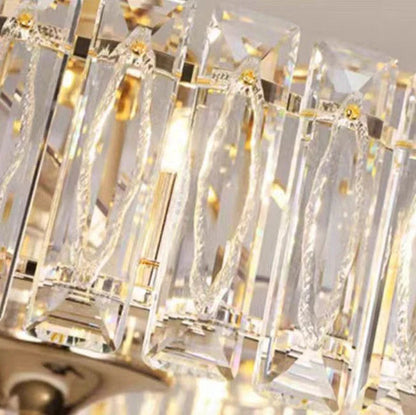 New Modern Invisible Fan Light Candle Crystal Chandelier for Living/Dining Room/Bedroom