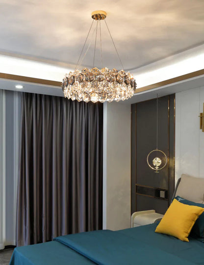 Light Luxury Flower Petal Chandelier Suit for Living/Dining Room/ Bedroom