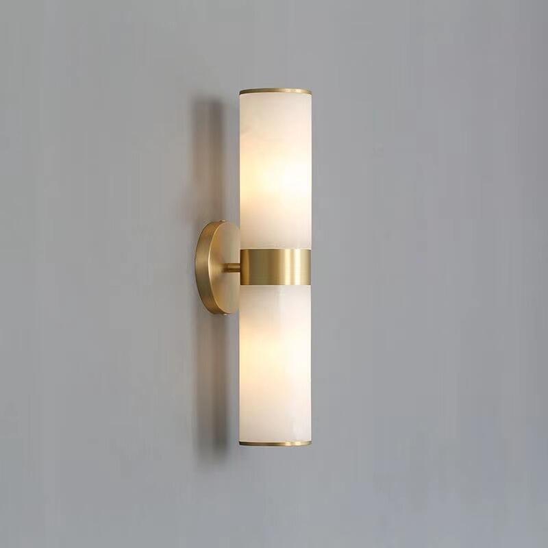 JC Althea Modern Sutton Linear Alabaster Wall Sconce, Wall Lamp For Living Room, Bathroom