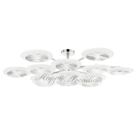 Ovo Ice Glass Round Chandelier 56.75"
