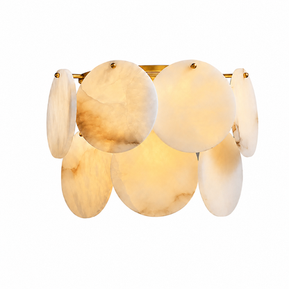 Solara French Art Deco Spanish Alabaster Wall Sconce 10.6"